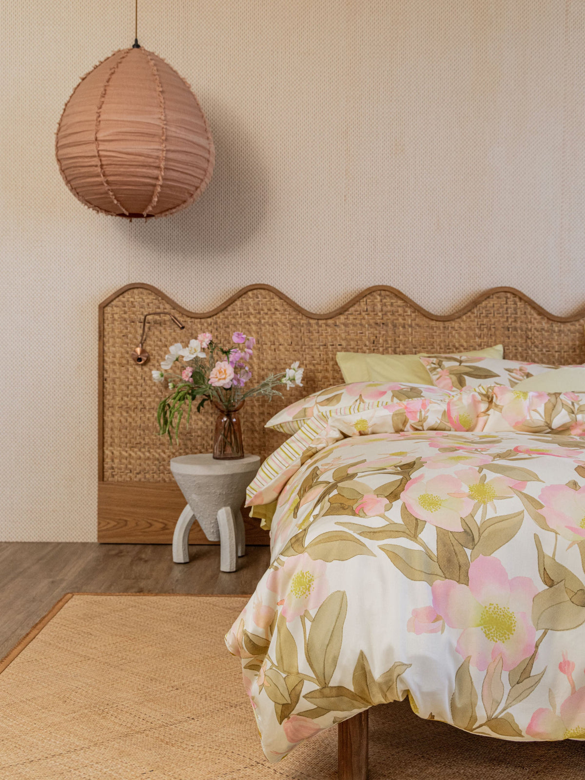Linen House Camellia | Blush Quilt Cover Set