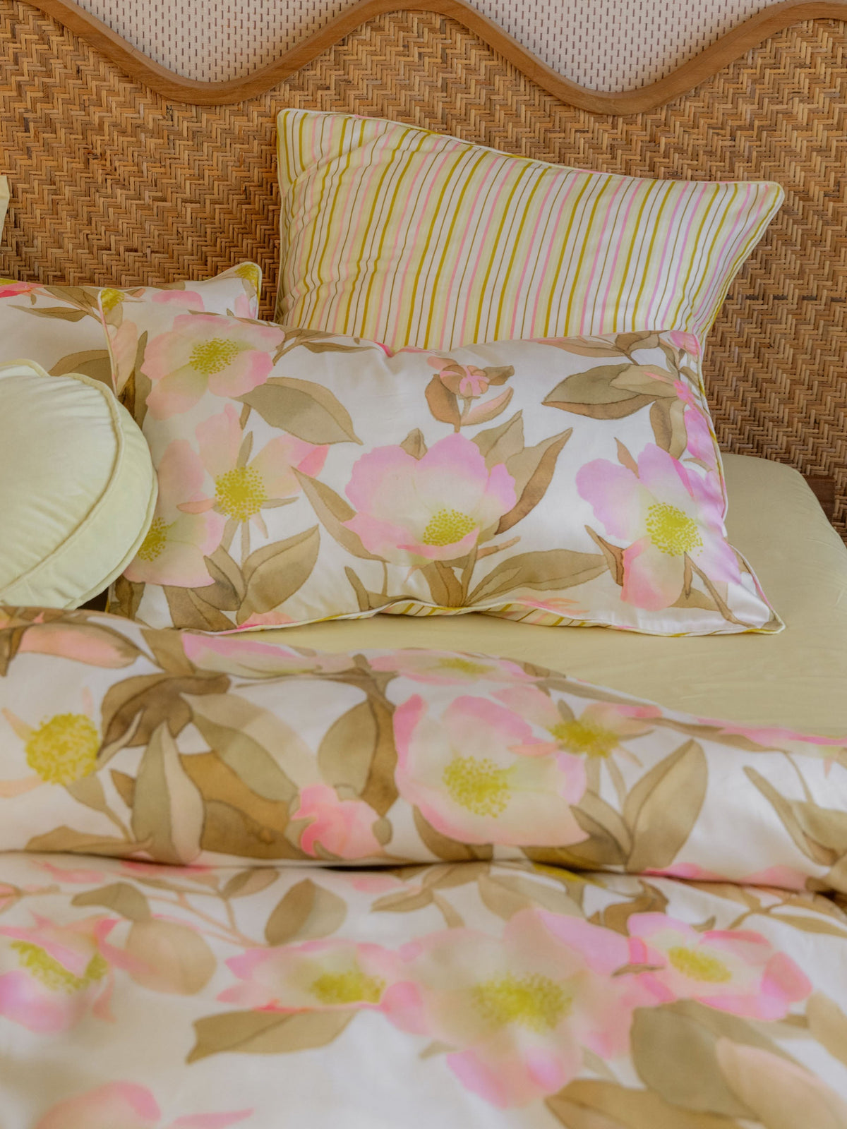 Linen House Camellia | Blush Quilt Cover Set