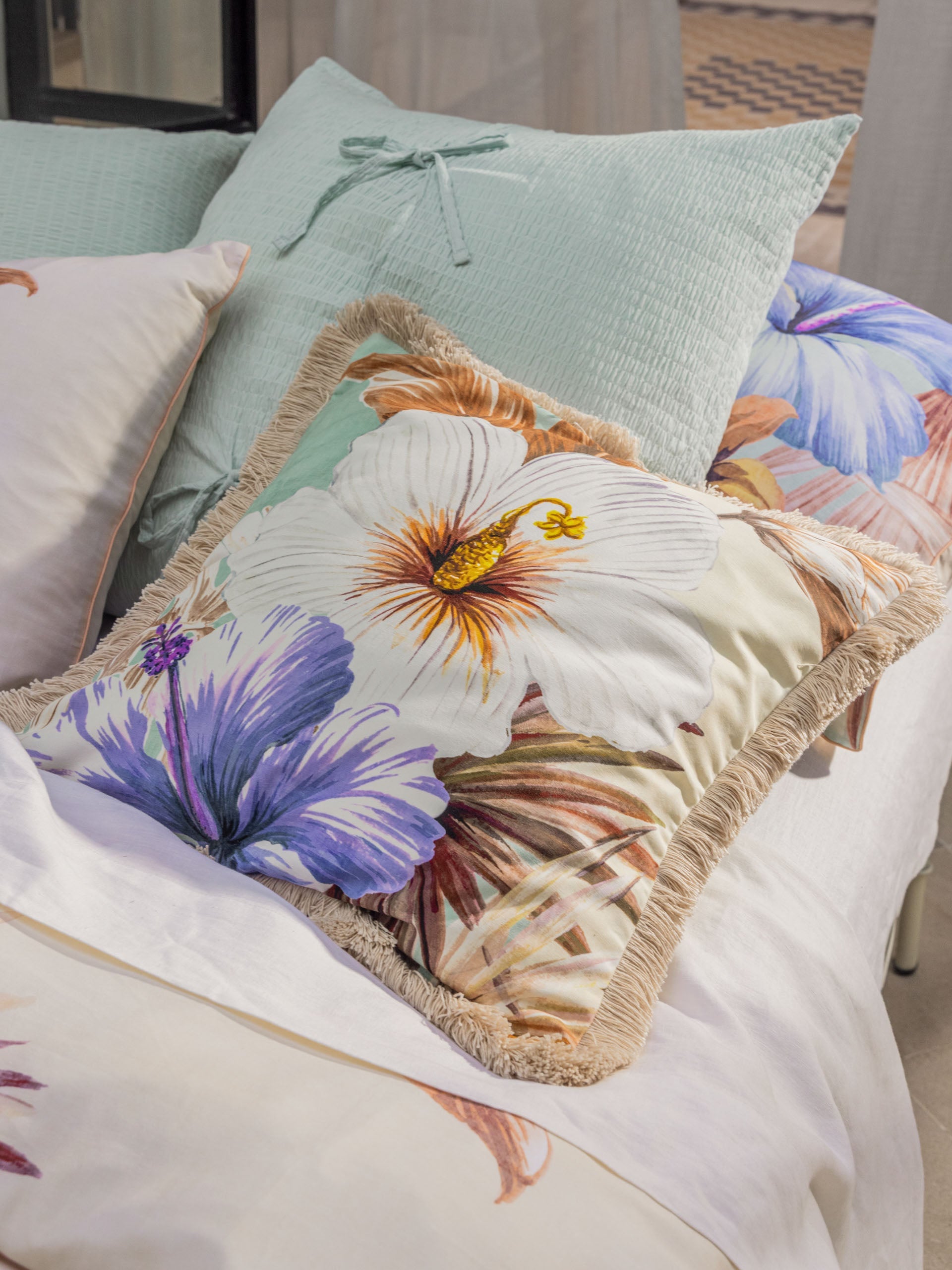 Linen House Gabriella Seafoam Quilt Cover Set