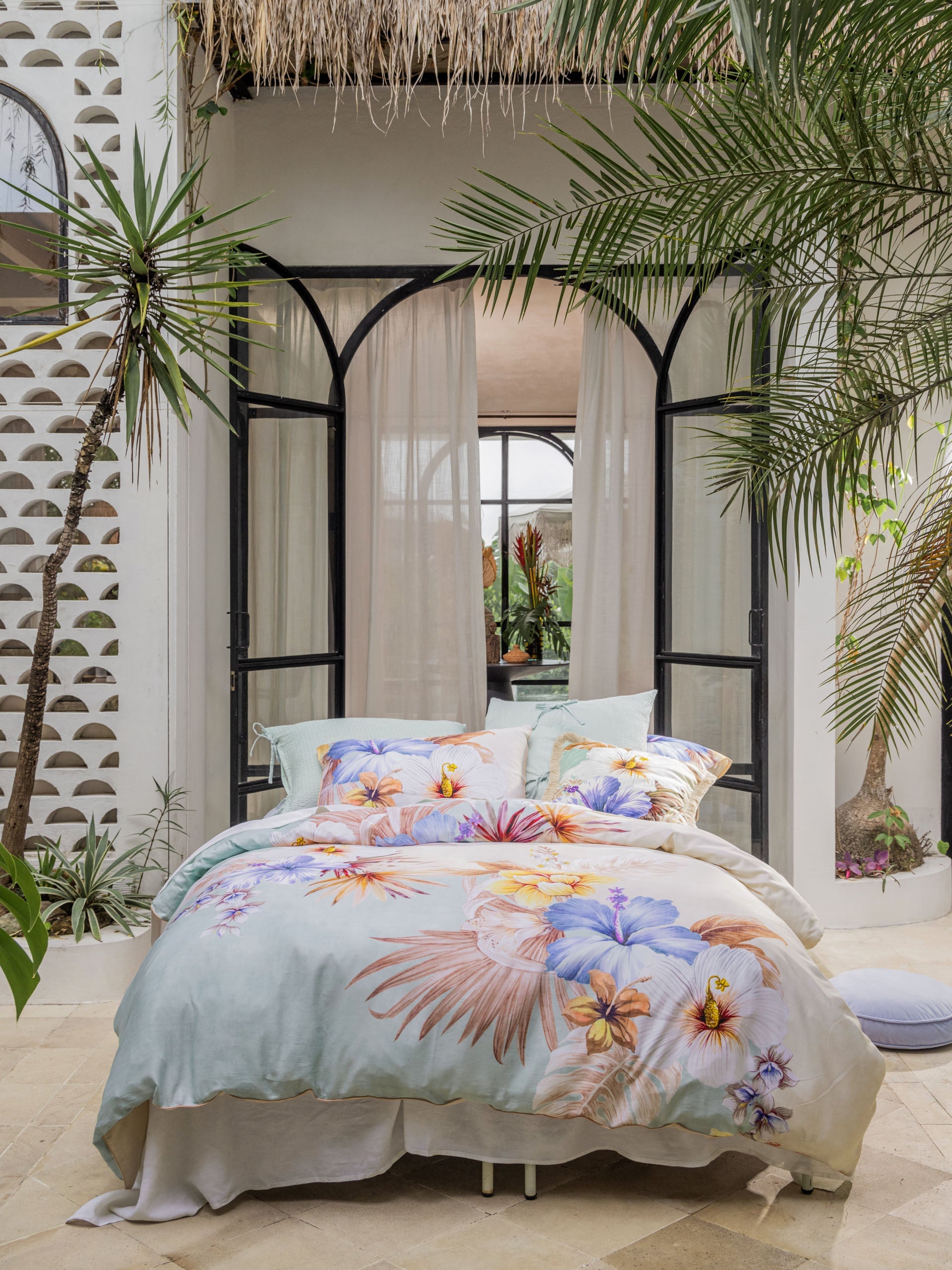 Linen House Gabriella Seafoam Quilt Cover Set