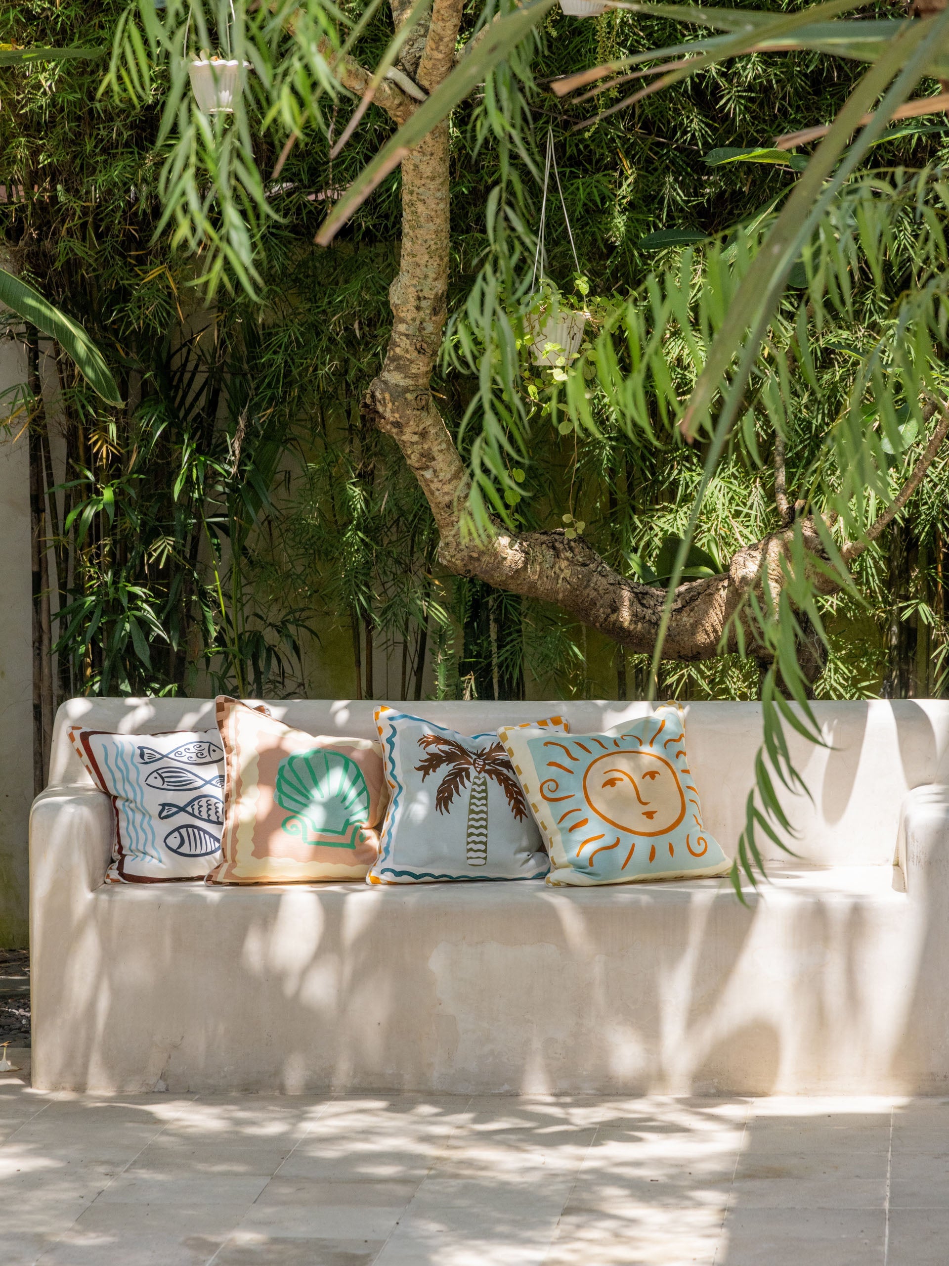 Linen House Oceana Fish Cushion 48x48cm