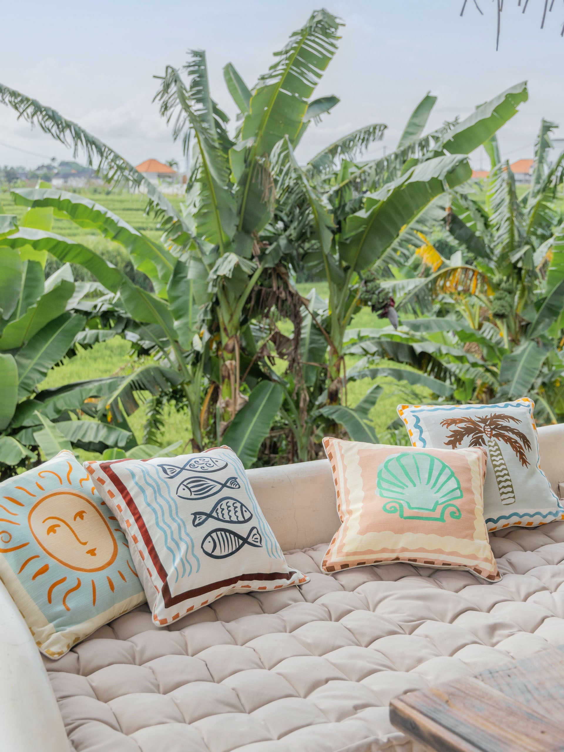 Linen House Oceana Fish Cushion 48x48cm