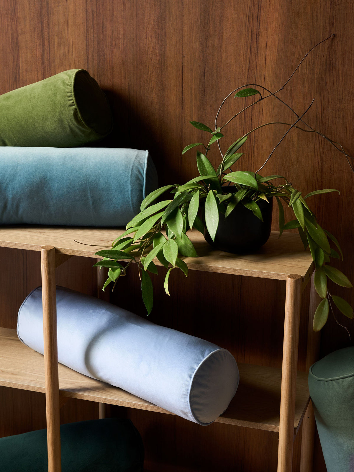 Linen House Enrique Chilli Bolster 18x60cm