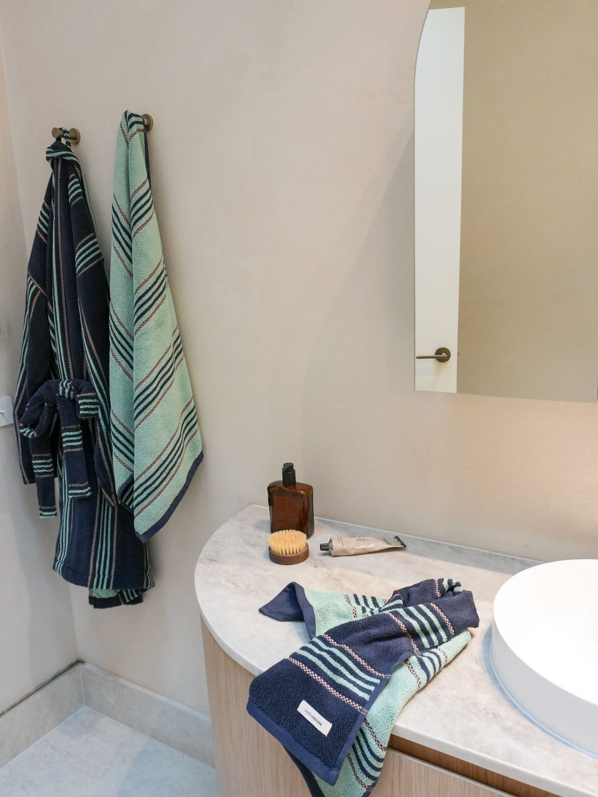 Linen House | Payton Navy 4-Piece Towel Pack