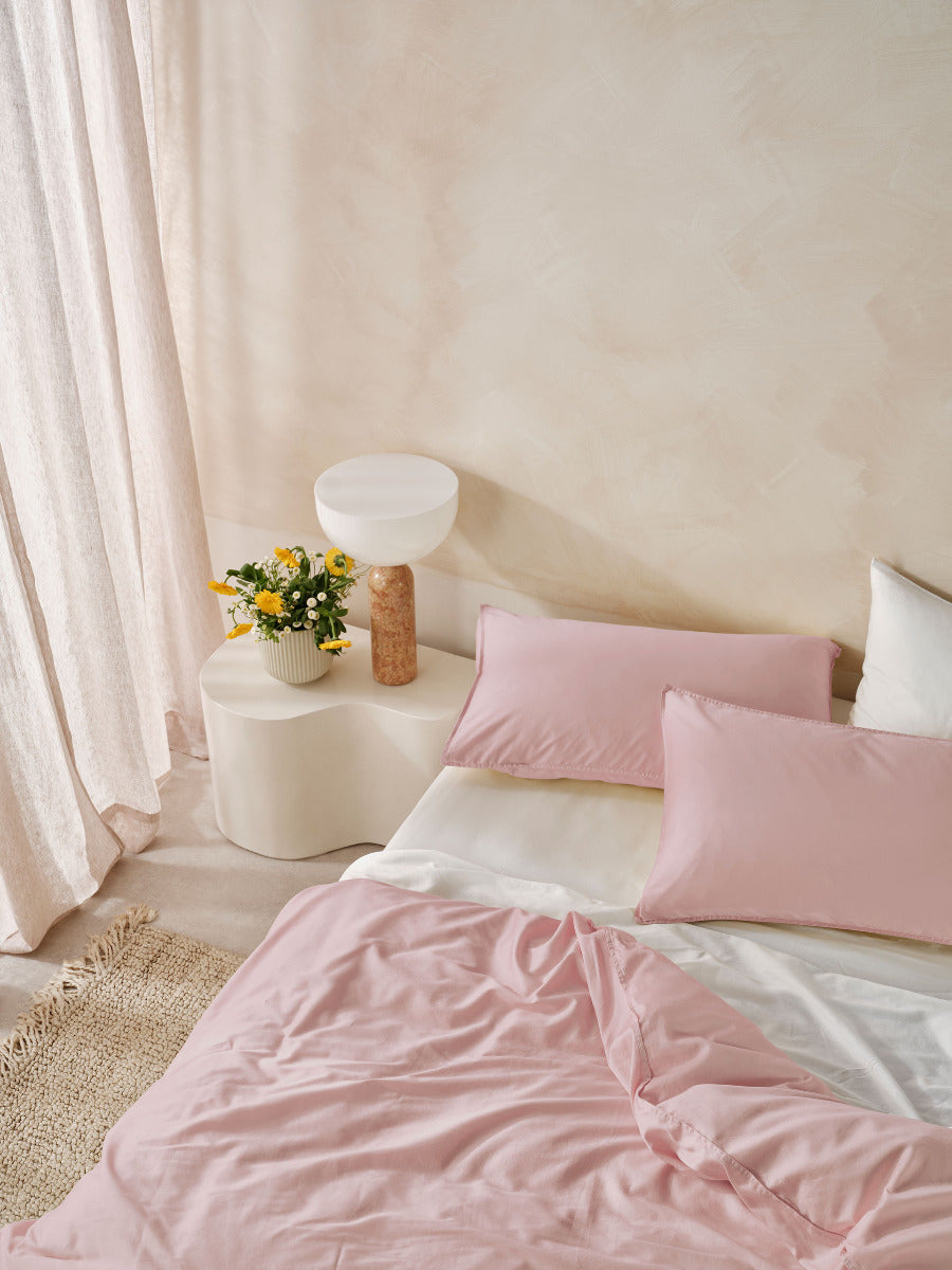 LINEN HOUSE SURF WASH | DUSTY ROSE QUILT COVER