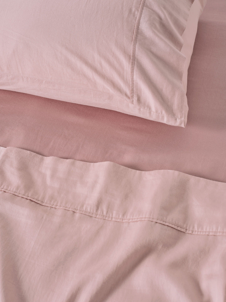 LINEN HOUSE SURF WASH | DUSTY ROSE SHEET SET