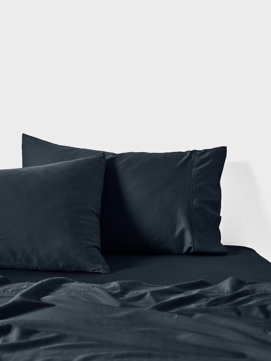 LINEN HOUSE SURF WASH | MIDNIGHT SHEET SET