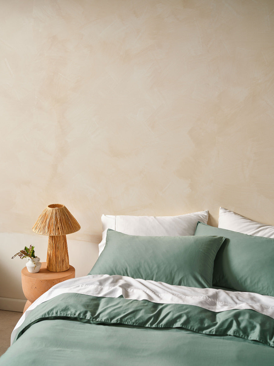 LINEN HOUSE SURF WASH | SEAFOAM QUILT COVER