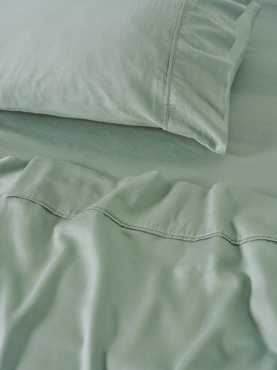 LINEN HOUSE SURF WASH | SEA FOAM SHEET SET
