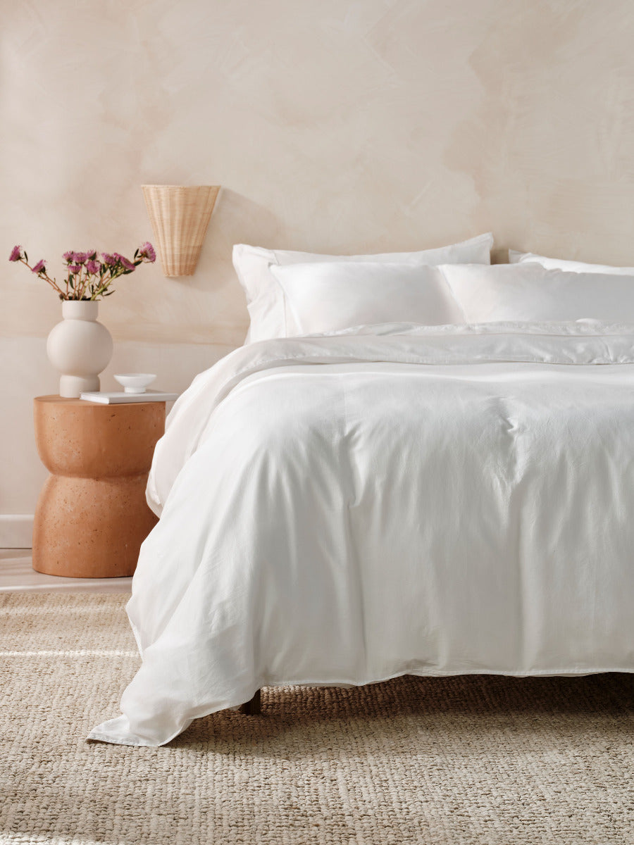 LINEN HOUSE SURF WASH | WHITE QUILT COVER