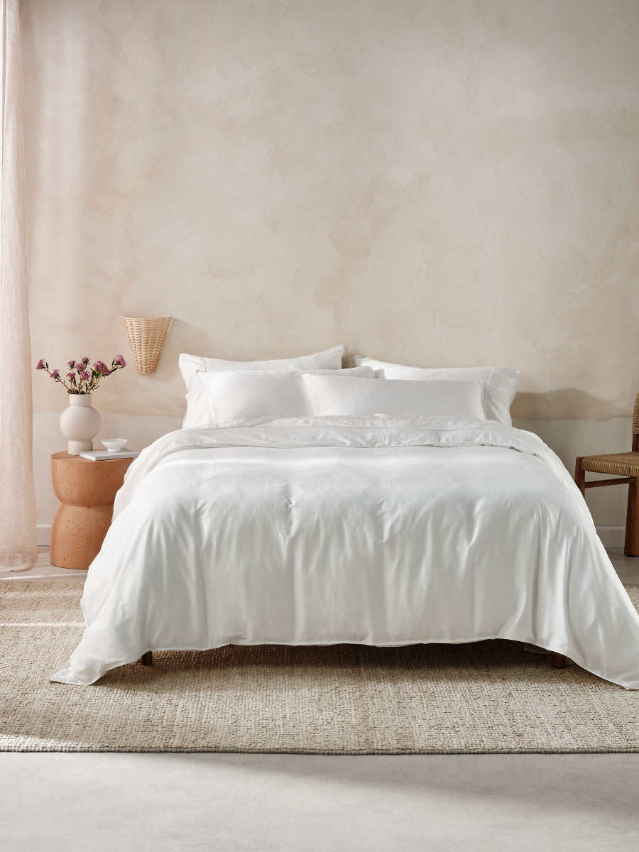 LINEN HOUSE SURF WASH | WHITE QUILT COVER