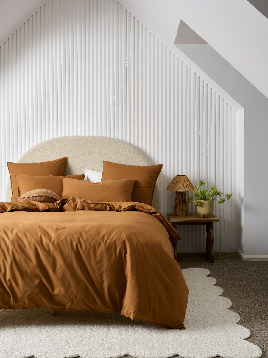 LINEN HOUSE TERRA CINNAMON QUILT COVER SET (Copy) Linen House