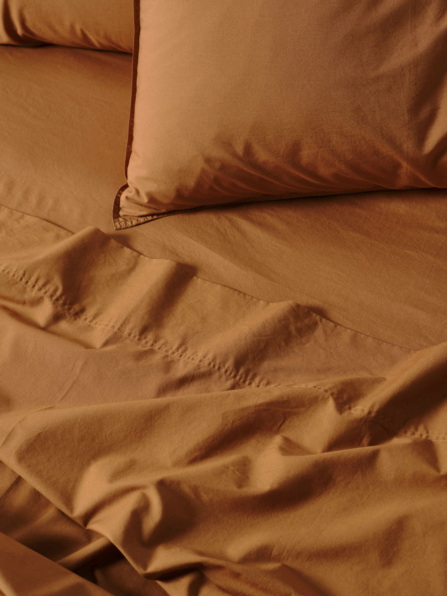 LINEN HOUSETERRA CINNAMON SHEET SET Linen House