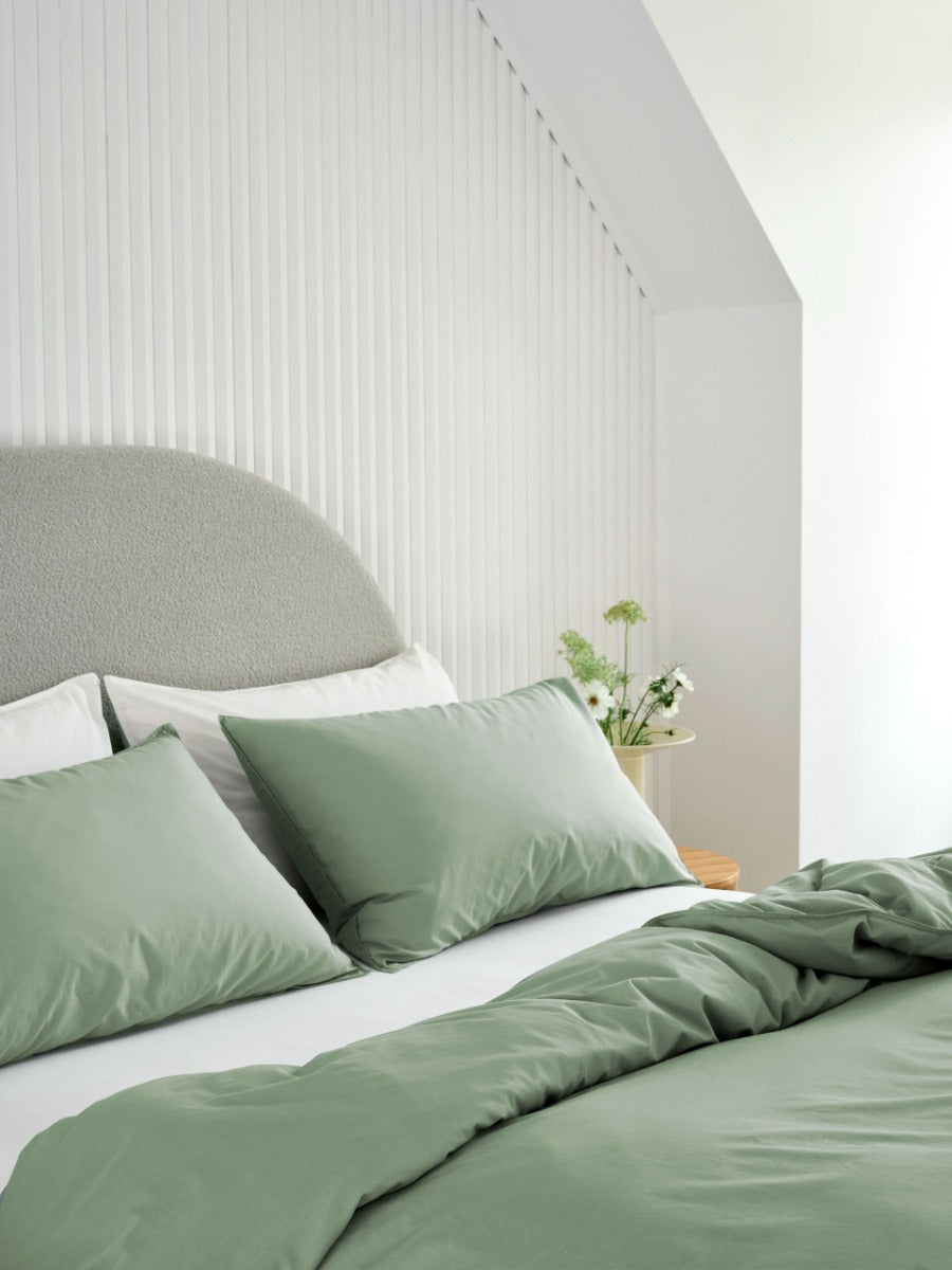 LINEN HOUSE VINTAGE TERRA | JADE QUILT COVER Linen House