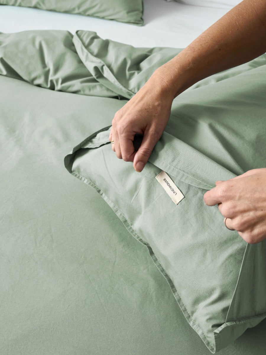 LINEN HOUSE VINTAGE TERRA | JADE QUILT COVER Linen House