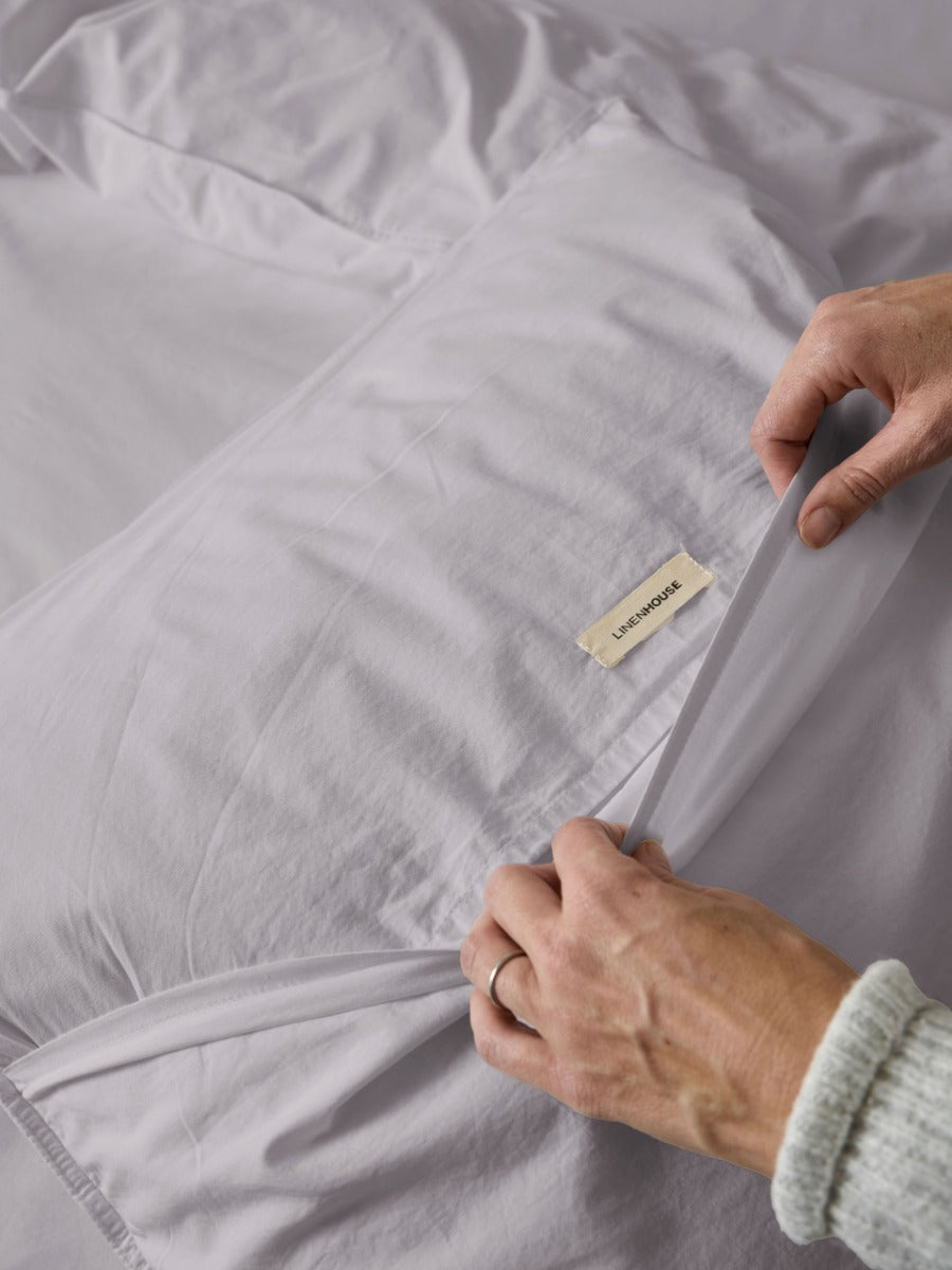 LINEN HOUSE VINTAGE TERRA | LAVENDER QUILT COVER Linen House