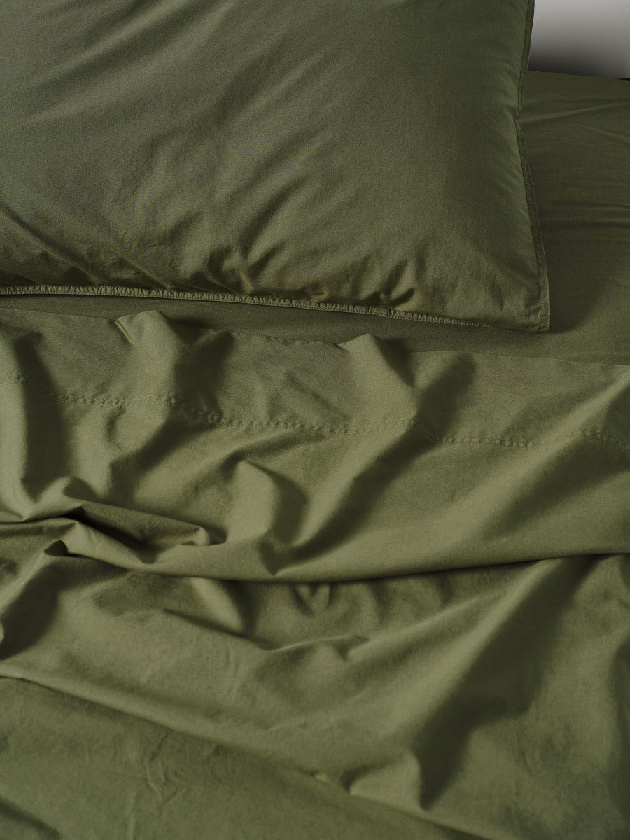 LINEN HOUSE TERRA OLIVE SHEET SET Linen House