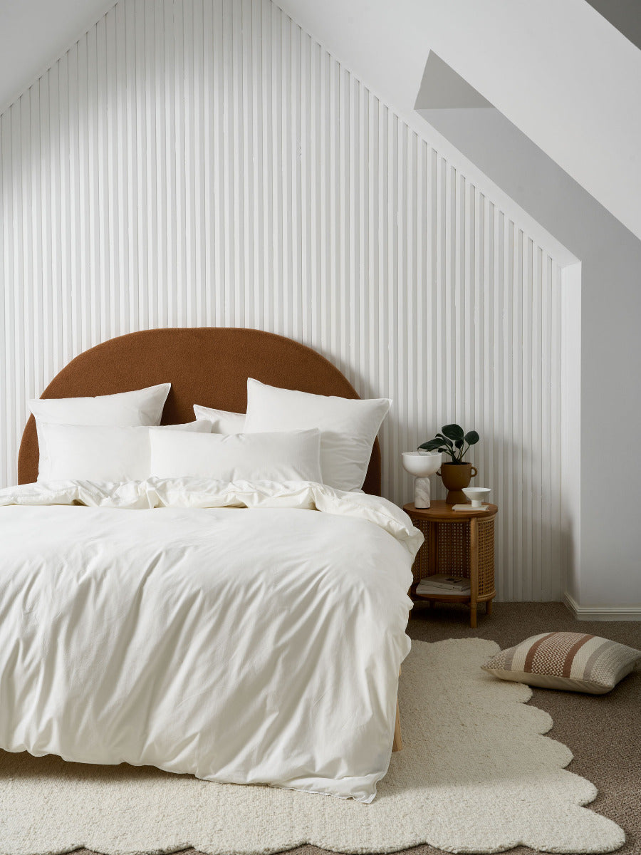 LINEN HOUSE TERRA SNOW QUILT COVER SET Linen House