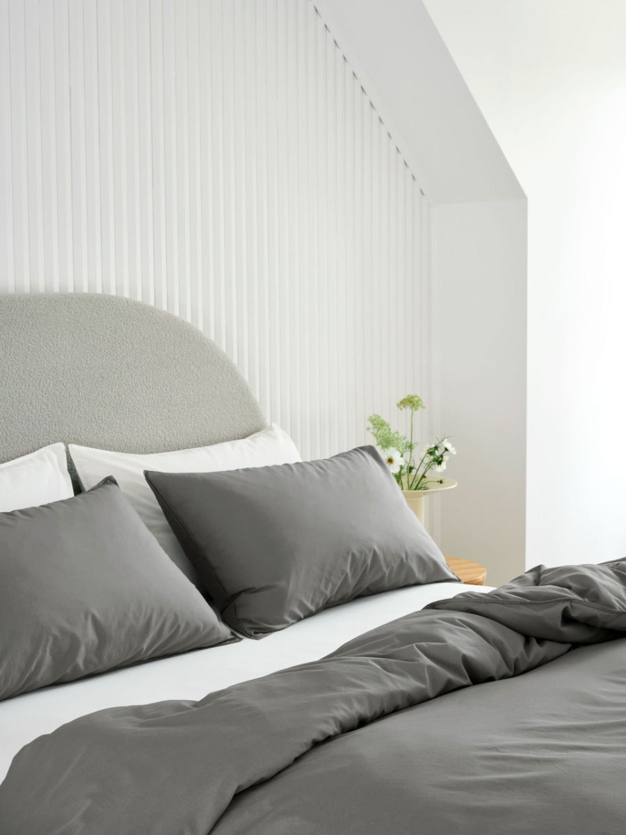 LINEN HOUSE VINTAGE STEEL | LAVENDER QUILT COVER Linen House