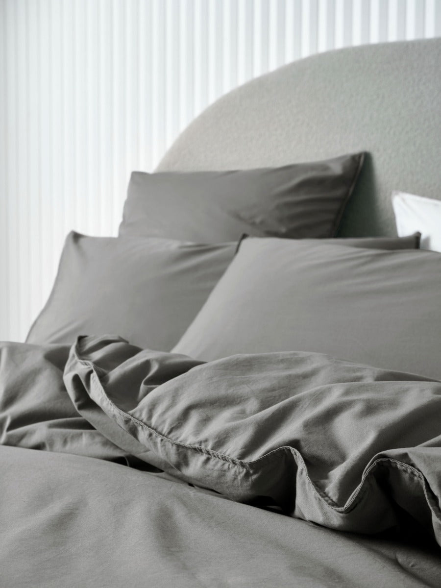 LINEN HOUSE VINTAGE STEEL | LAVENDER QUILT COVER Linen House