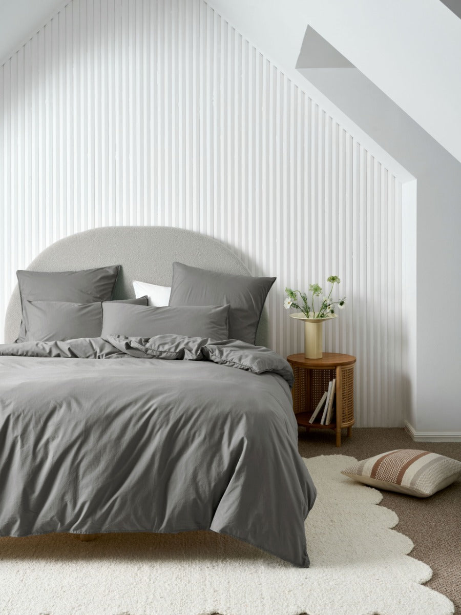 LINEN HOUSE VINTAGE STEEL | LAVENDER QUILT COVER Linen House