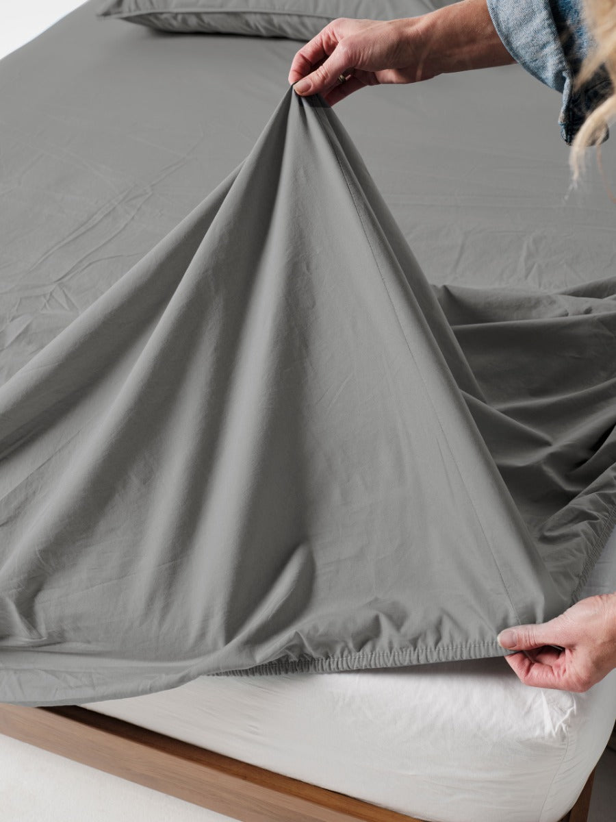 LINEN HOUSE TERRA | STEEL SHEET SET Linen House