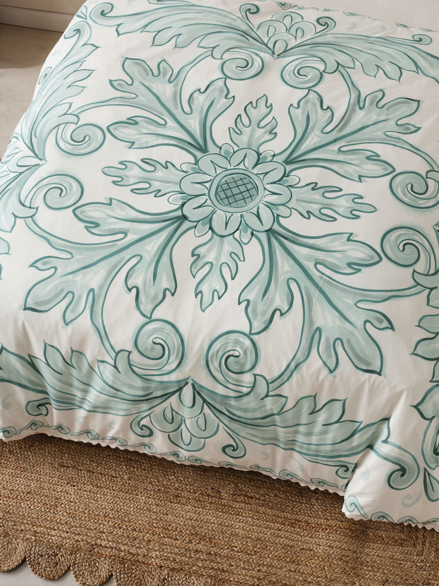 LINEN HOUSE THALIA BLUE QUILT COVER SET Linen House