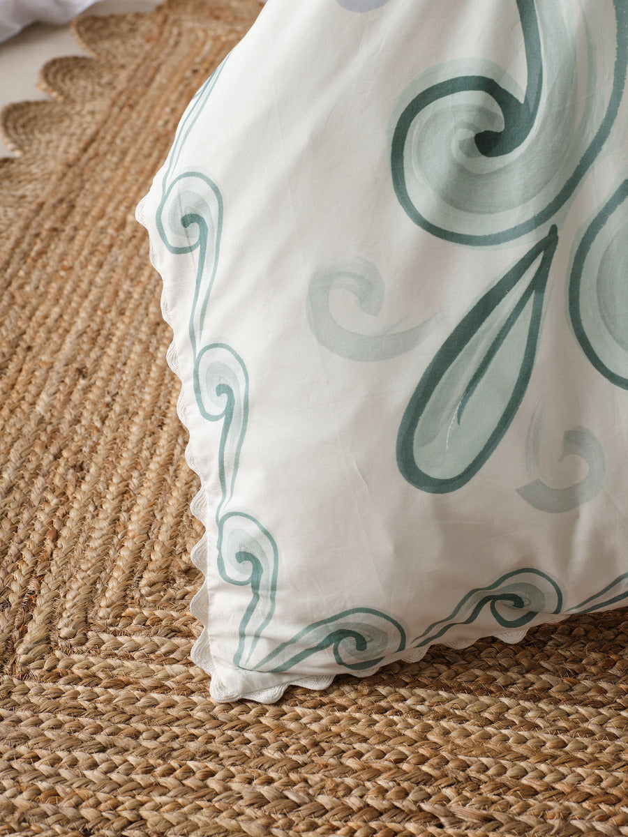 LINEN HOUSE THALIA BLUE QUILT COVER SET Linen House