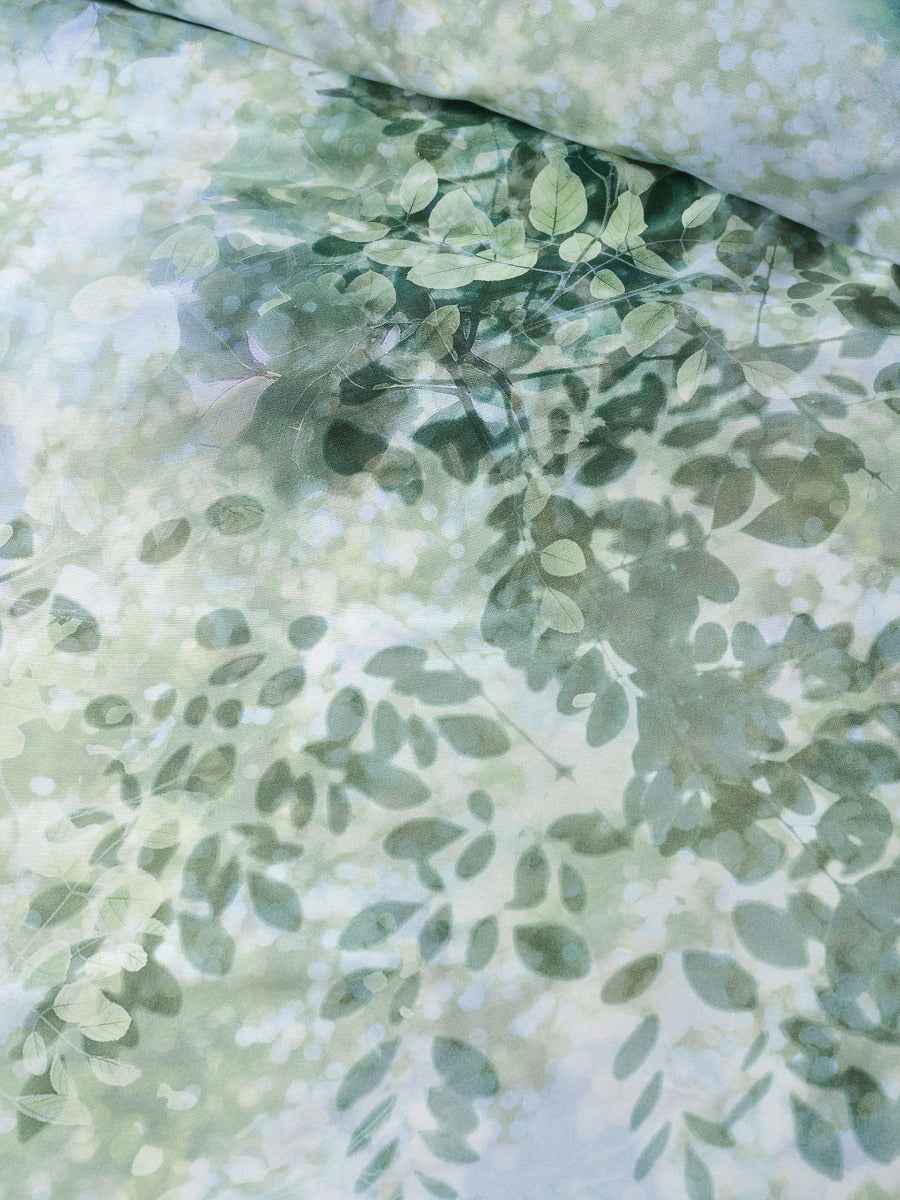 LINEN HOUSE TREETOP | EMERALD QUILT COVER Linen House