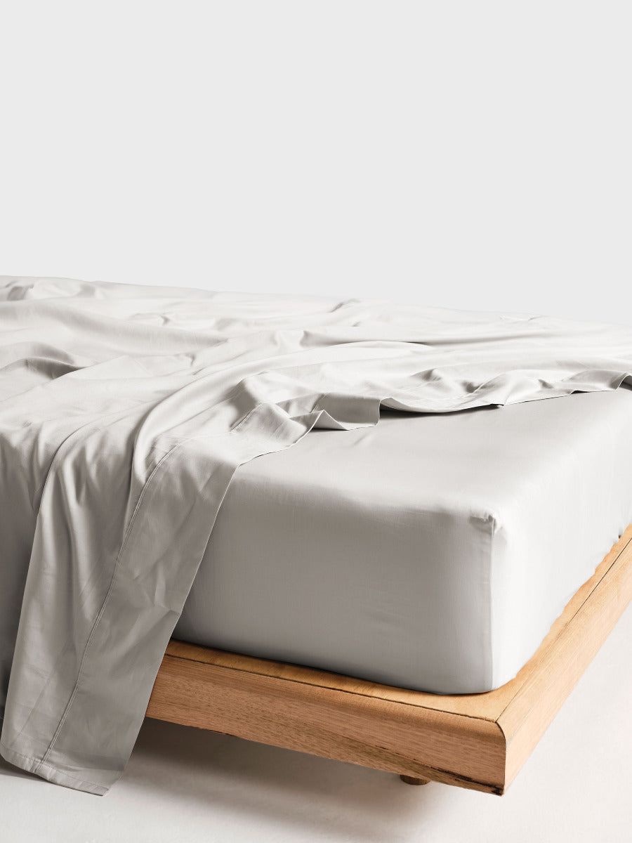 LINEN HOUSE VIENNA | GREY FITTED SHEET Linen House