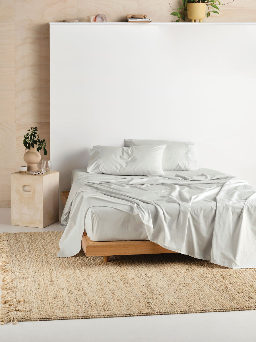 LINEN HOUSE VIENNA | GREY FITTED SHEET Linen House