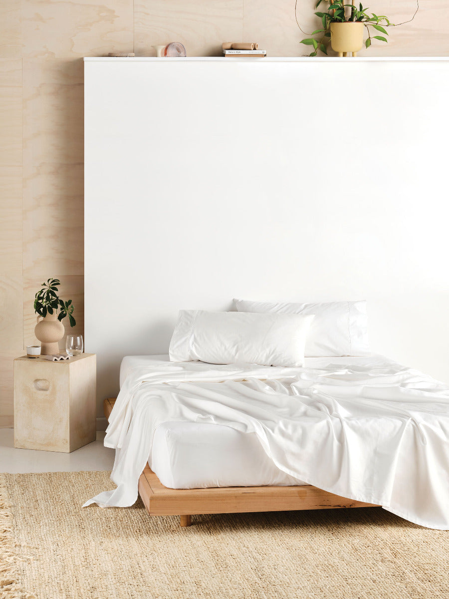 LINEN HOUSE VIENNA | WHITE SHEET SET Linen House