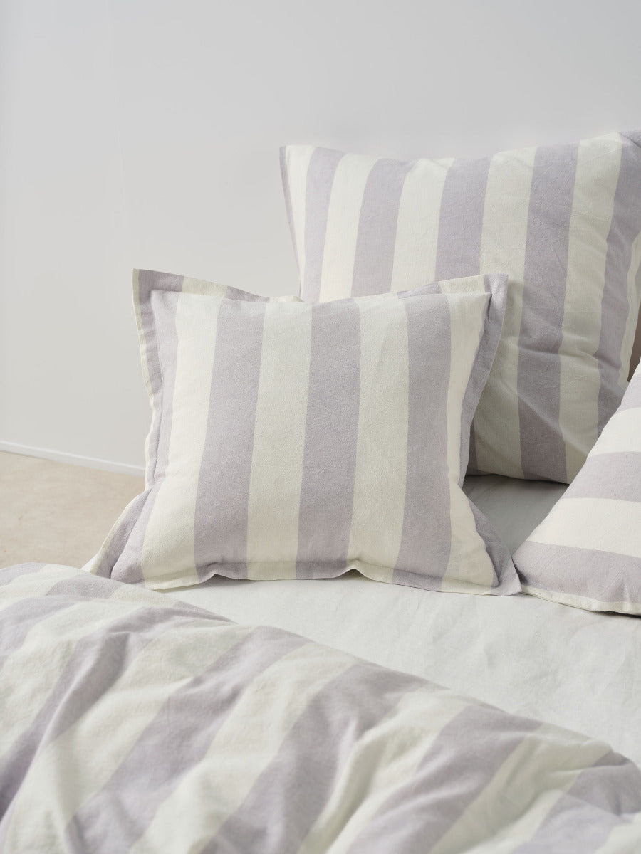 LINEN HOUSE VINTAGE STRIPE | LAVENDER QUILT COVER Linen House