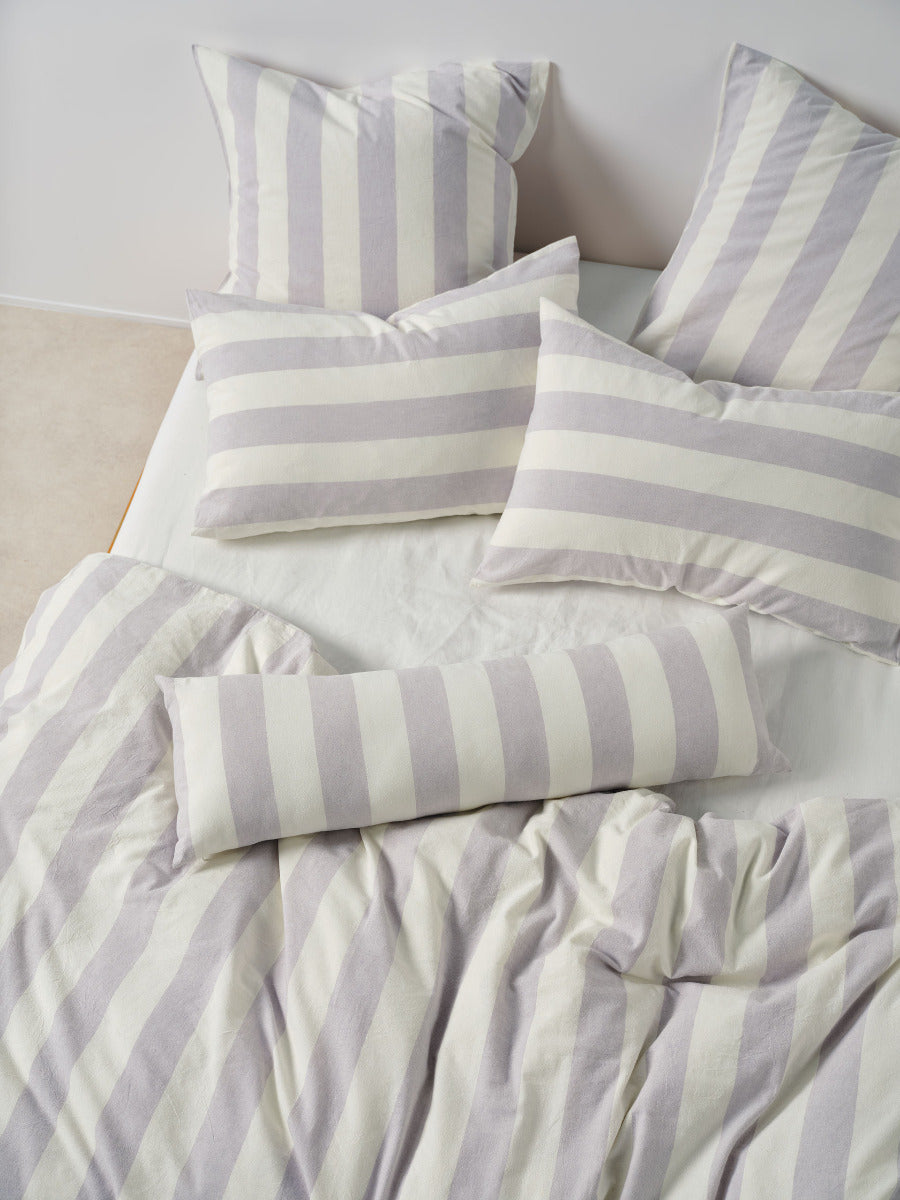 LINEN HOUSE VINTAGE STRIPE | LAVENDER QUILT COVER Linen House