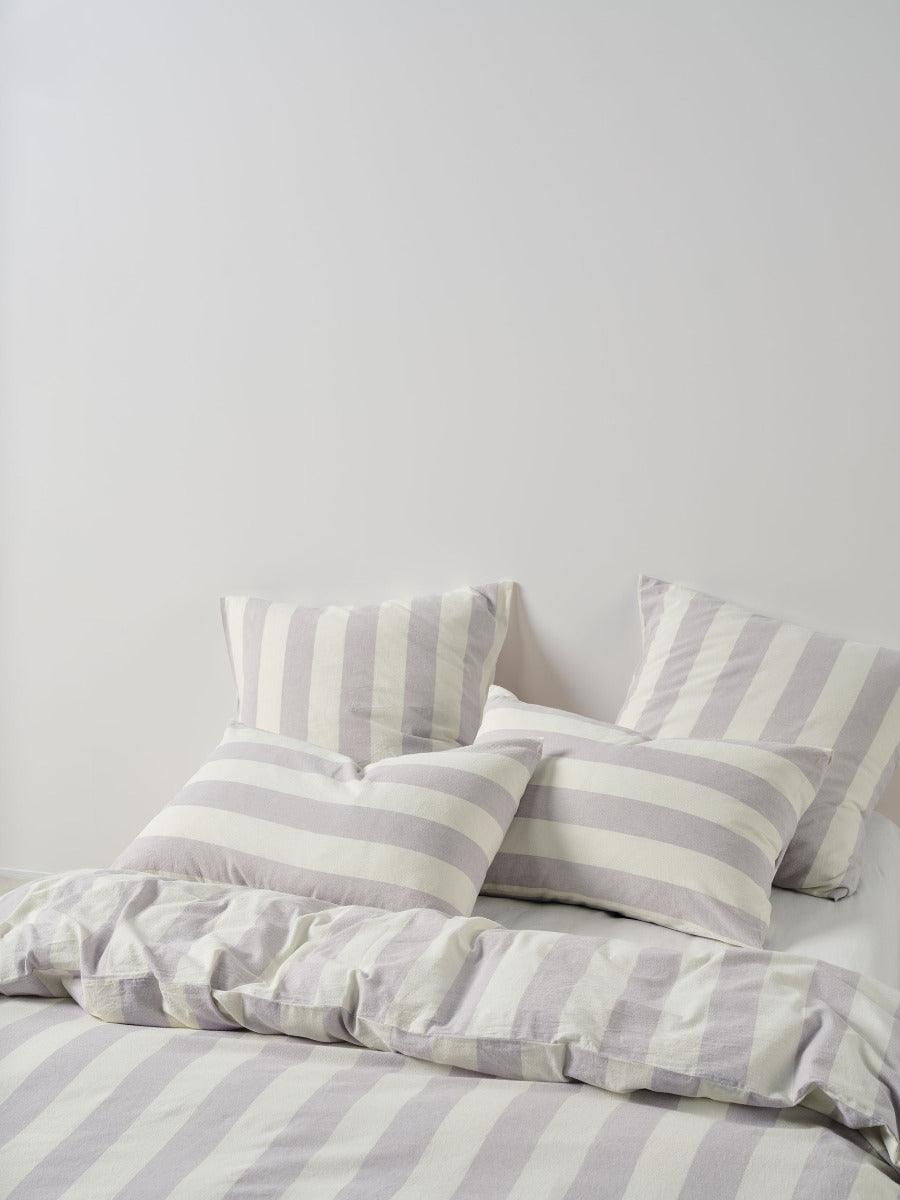 LINEN HOUSE VINTAGE STRIPE | LAVENDER QUILT COVER Linen House