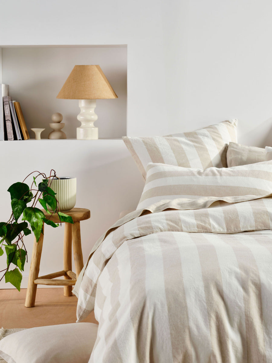 LINEN HOUSE VINTAGE STRIPE - NATURAL Linen House
