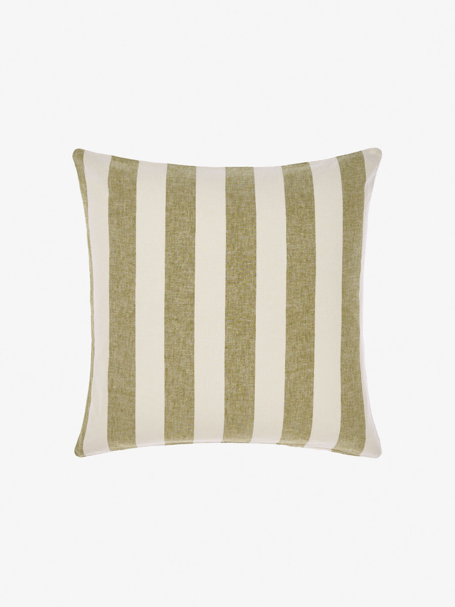 LINEN HOUSE VINTAGE STRIPE - PESTO Linen House