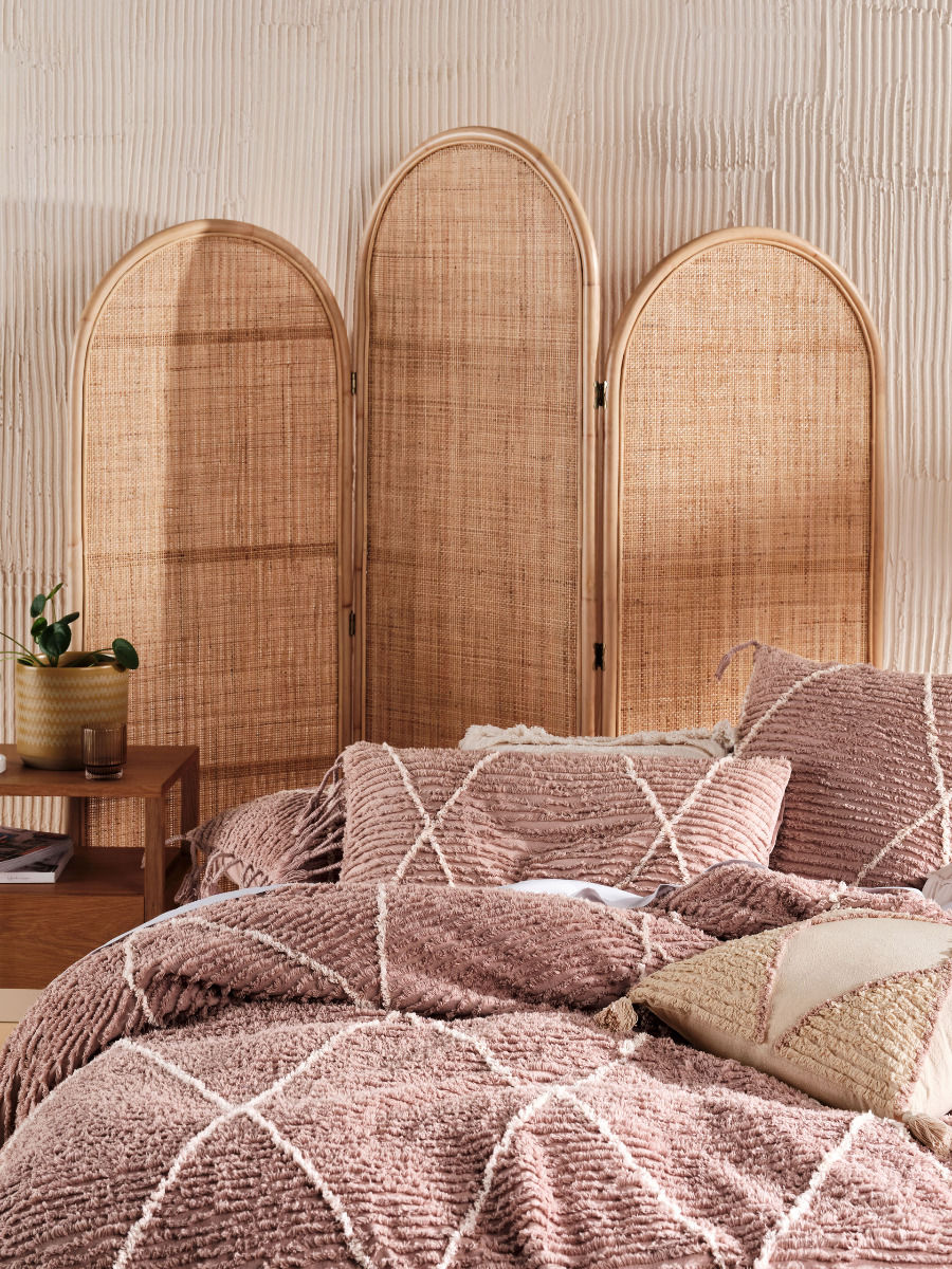 LINEN HOUSE ASHA DUSK QUILT COVER SET Linen House