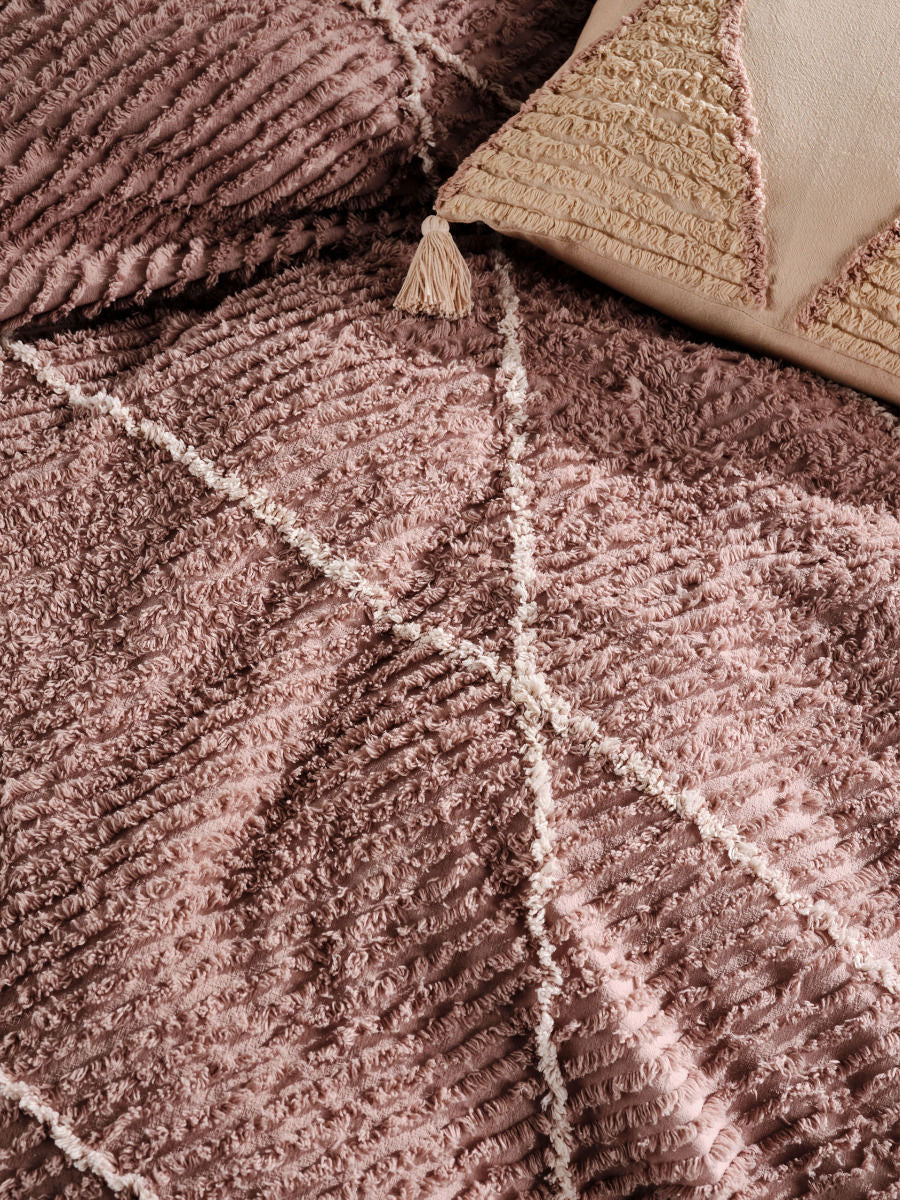 LINEN HOUSE ASHA DUSK QUILT COVER SET Linen House