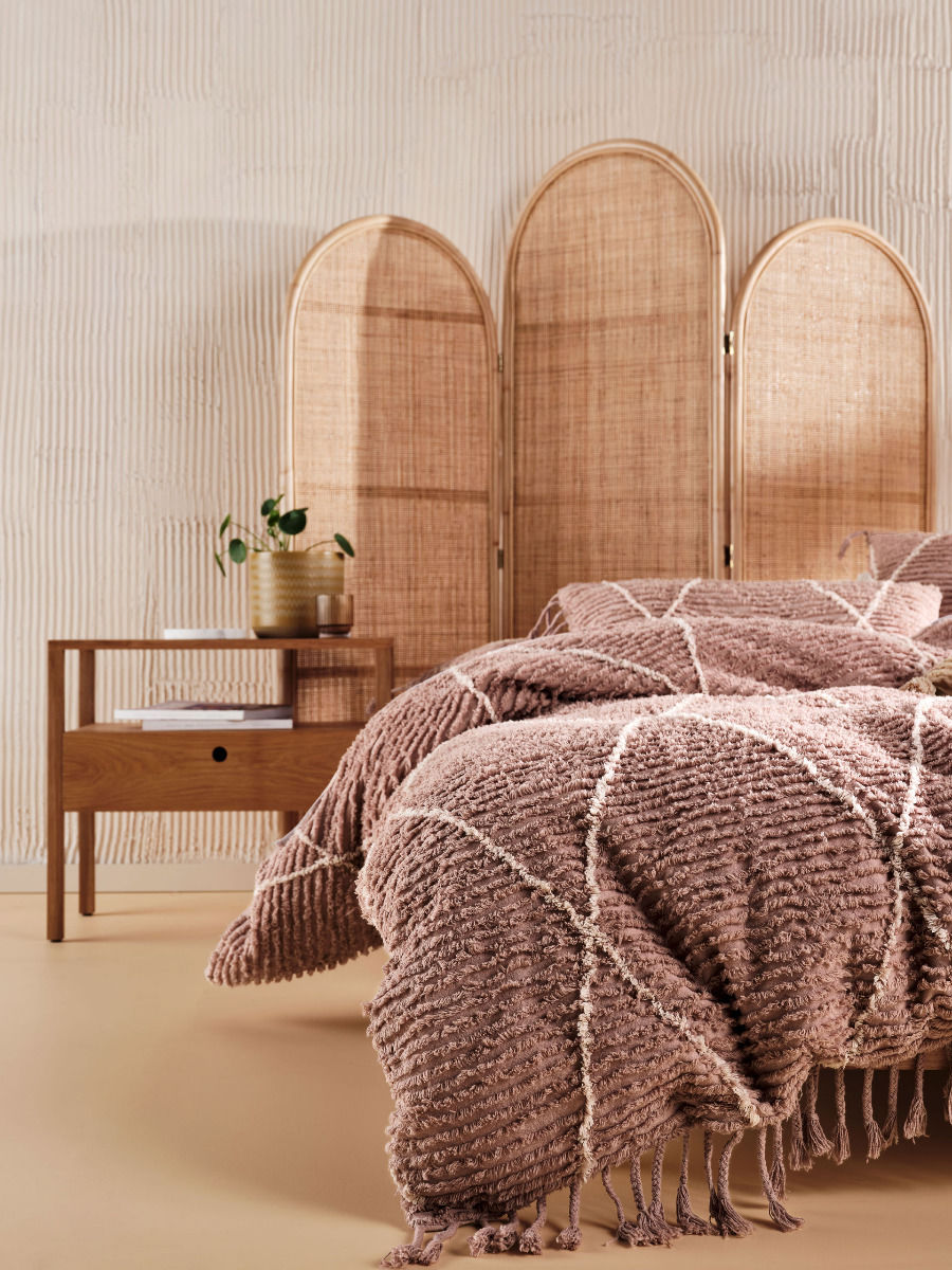 LINEN HOUSE ASHA DUSK QUILT COVER SET Linen House