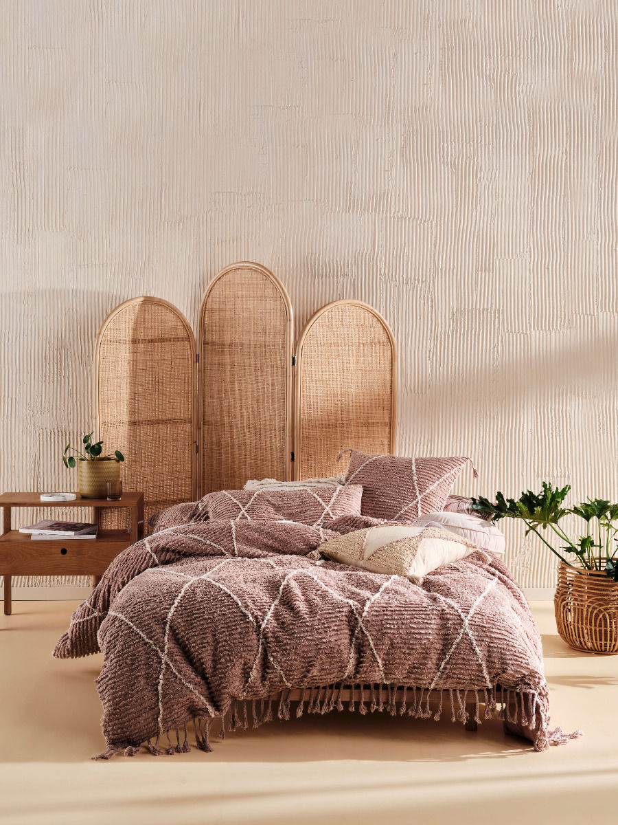 LINEN HOUSE ASHA DUSK QUILT COVER SET Linen House