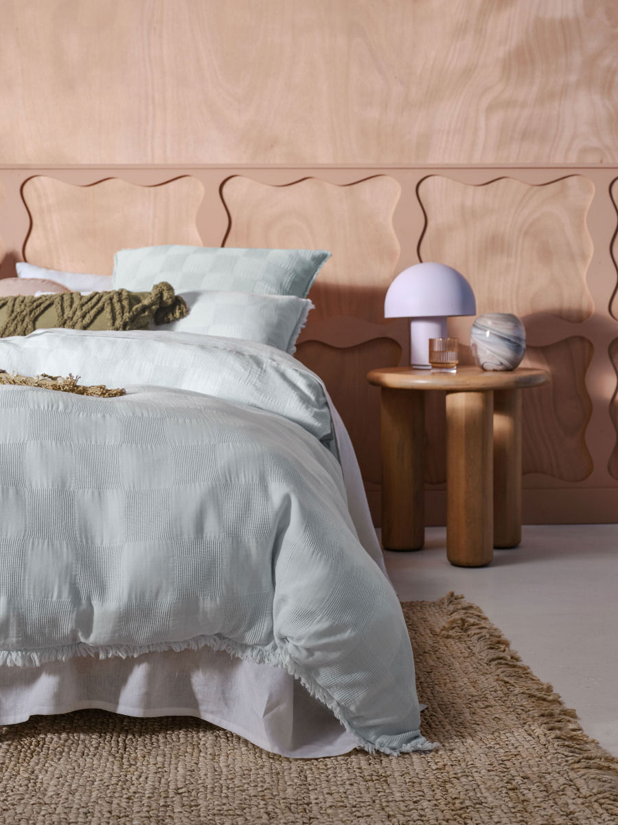 LINEN HOUSE CAPRI SKY QUILT COVER SET Linen House