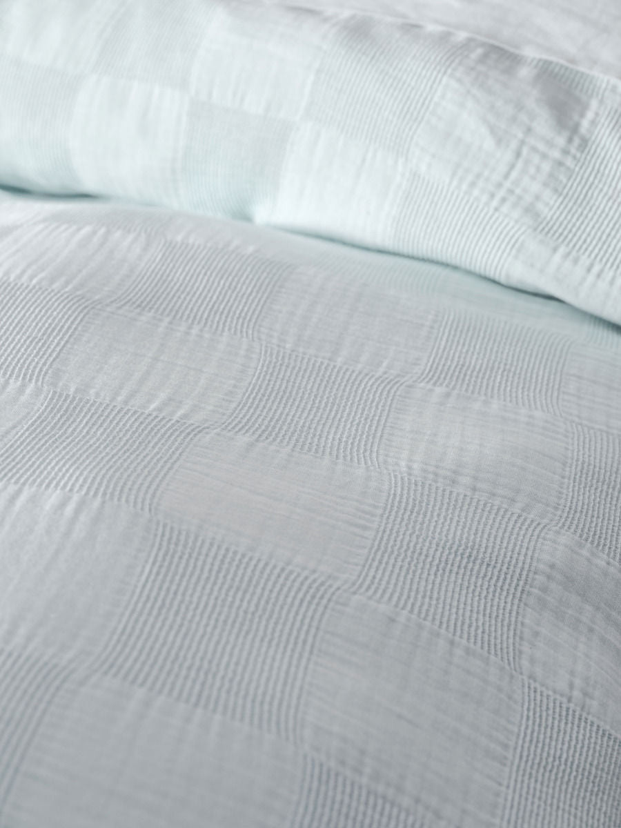 LINEN HOUSE CAPRI SKY QUILT COVER SET Linen House