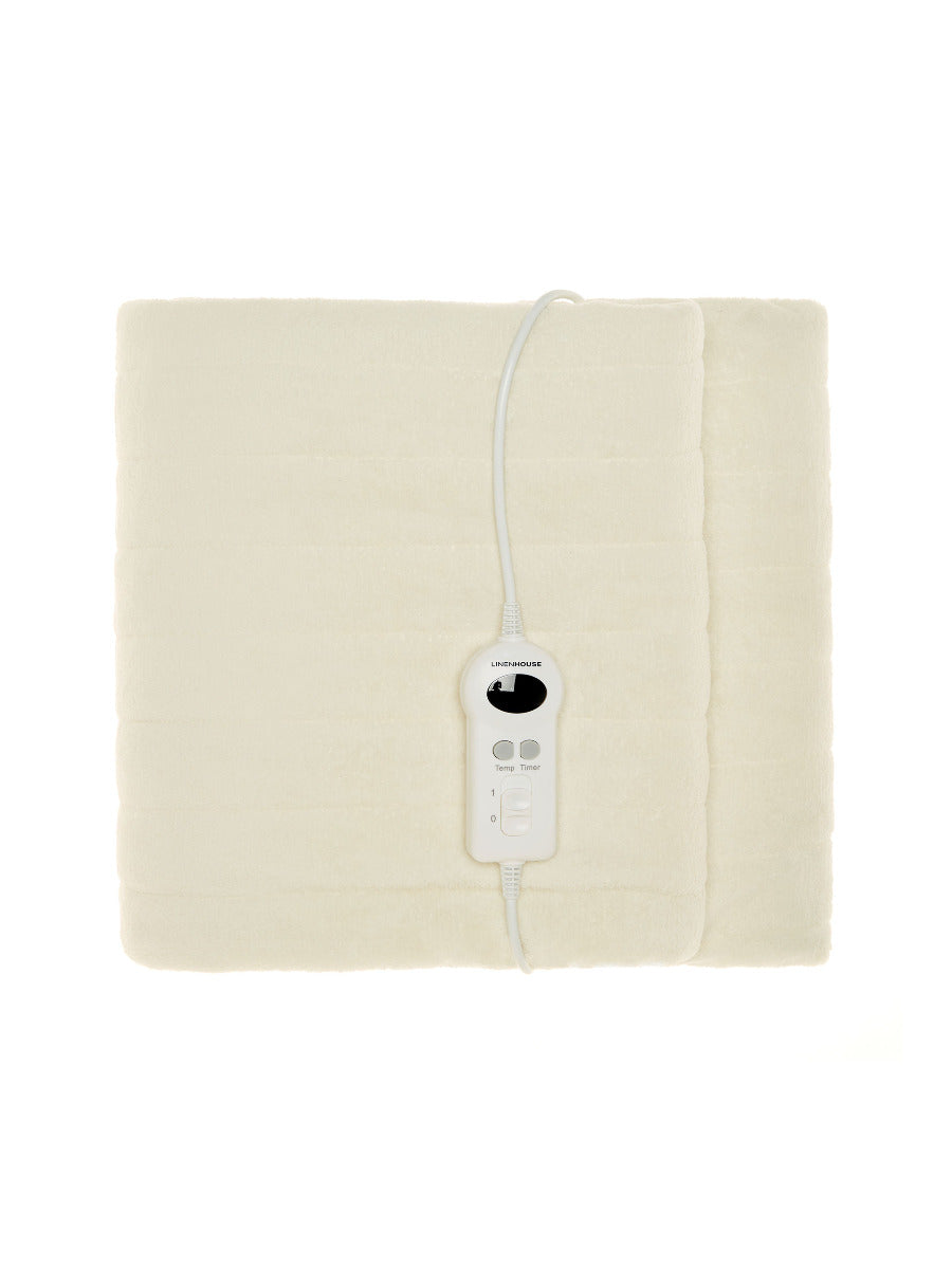 LINEN HOUSE PLUSH HEATED THROW