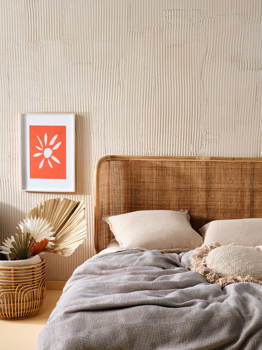 LINEN HOUSE GALICIA BLUE-SAND QUILT COVER SET Linen House