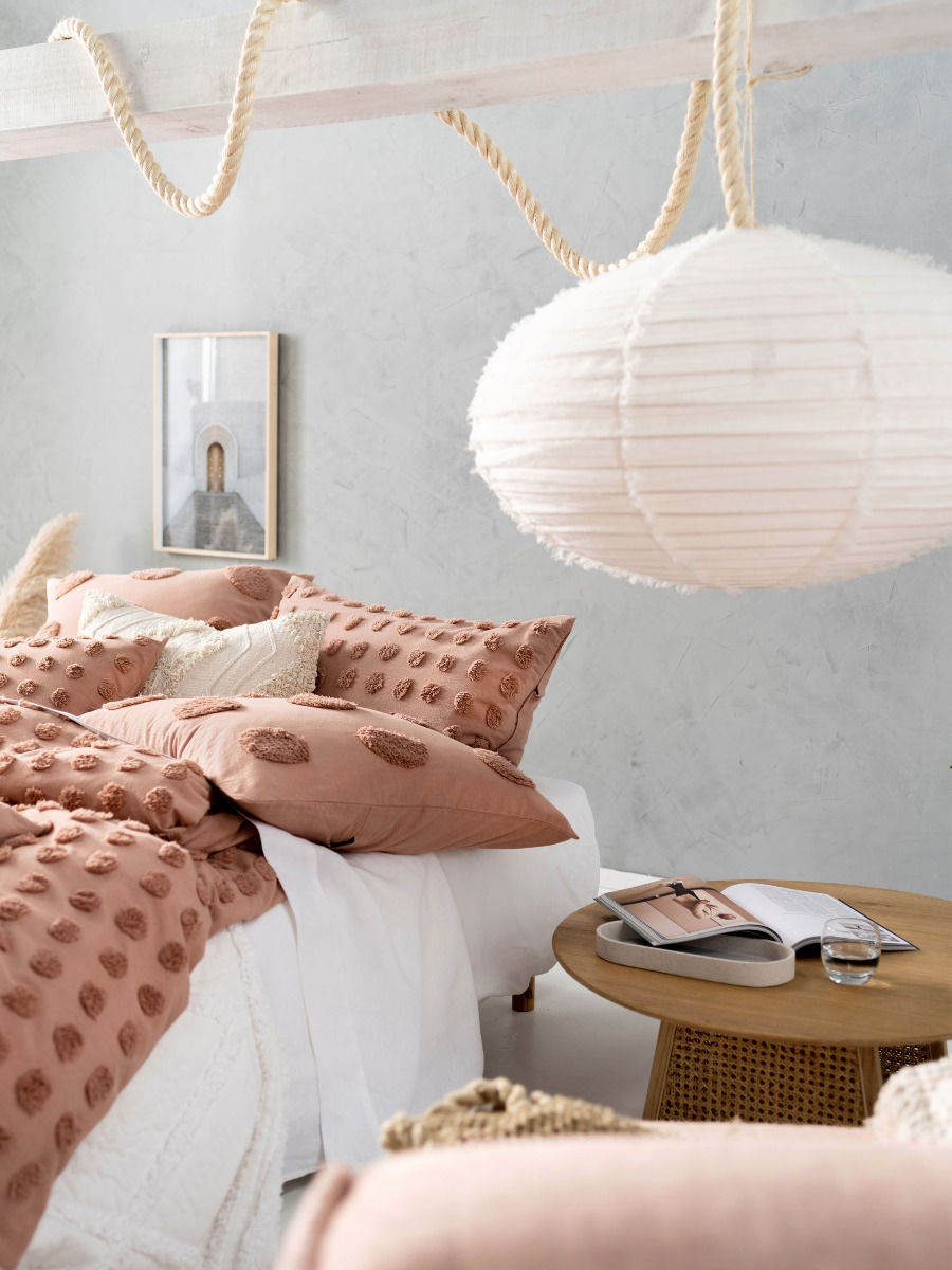 LINEN HOUSE HAZE MAPLE QUILT COVER SET Linen House