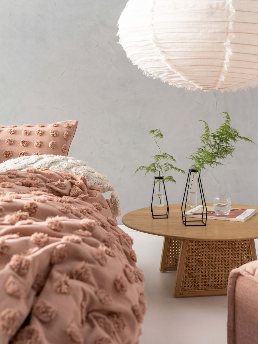 LINEN HOUSE HAZE MAPLE QUILT COVER SET Linen House