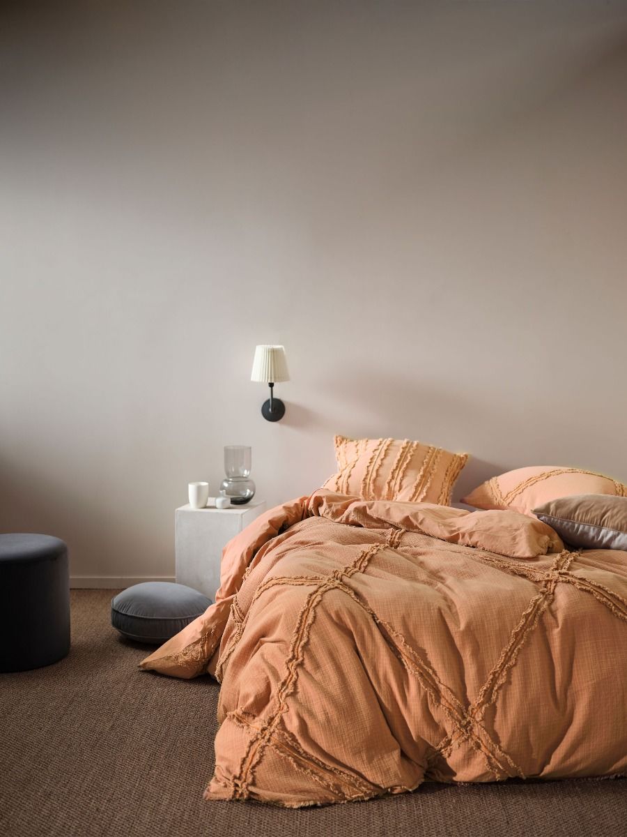 LINEN HOUSE HEATHER BRANDY QUILT COVER SET Linen House