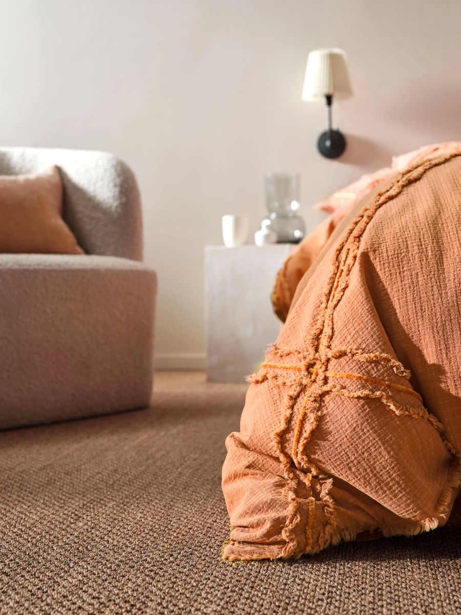 LINEN HOUSE HEATHER BRANDY QUILT COVER SET Linen House