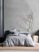 LINEN WINSTON REJEANERATION ADRIE OLIVE QUILT COVER SET Linen House